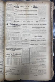 Página do jornal Unitário de novembro de 1913