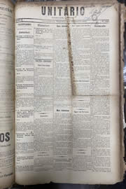 Página do jornal Unitário de novembro de 1913