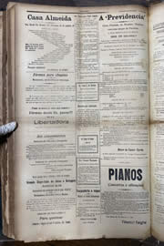 Página do jornal Unitário de novembro de 1913