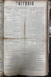 Página do jornal Unitário de novembro de 1913
