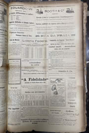 Página do jornal Unitário de novembro de 1913