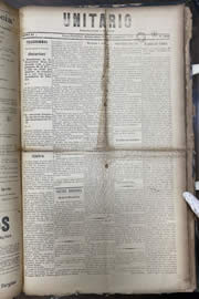 Página do jornal Unitário de dezembro de 1913