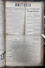 Página do jornal Unitário de dezembro de 1913