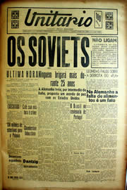 Página do jornal Unitário de julho de 1939