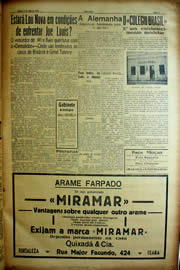 Página do jornal Unitário de julho de 1939