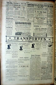 Página do jornal Unitário de julho de 1939
