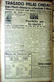Página do jornal Unitário de julho de 1939