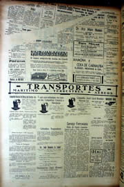 Página do jornal Unitário de julho de 1939