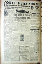 Página do jornal Unitário de julho de 1939