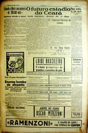 Página do jornal Unitário de agosto de 1939