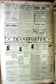 Página do jornal Unitário de agosto de 1939