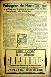 Página do jornal Unitário de agosto de 1939