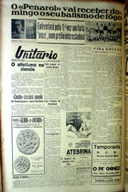 Página do jornal Unitário de agosto de 1939