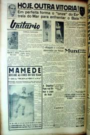 Página do jornal Unitário de agosto de 1939