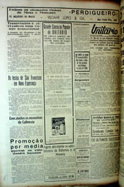 Página do jornal Unitário de setembro de 1939