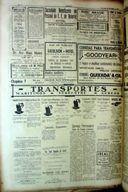 Página do jornal Unitário de setembro de 1939