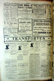 Página do jornal Unitário de setembro de 1939