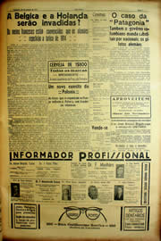Página do jornal Unitário de setembro de 1939