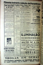Página do jornal Unitário de setembro de 1939