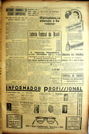 Página do jornal Unitário de outubro de 1939