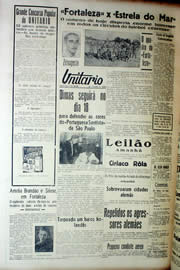 Página do jornal Unitário de outubro de 1939