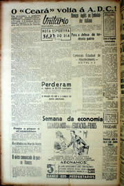 Página do jornal Unitário de outubro de 1939