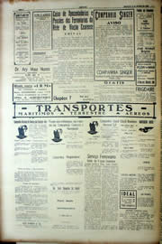 Página do jornal Unitário de novembro de 1939