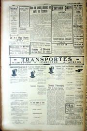 Página do jornal Unitário de novembro de 1939