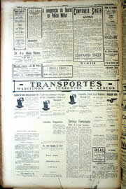 Página do jornal Unitário de novembro de 1939