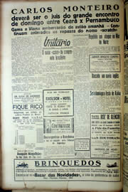 Página do jornal Unitário de novembro de 1939