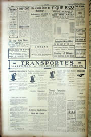 Página do jornal Unitário de novembro de 1939