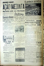 Página do jornal Unitário de dezembro de 1939