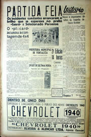 Página do jornal Unitário de dezembro de 1939