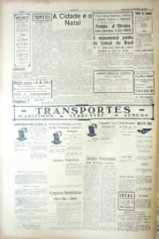 Página do jornal Unitário de dezembro de 1939