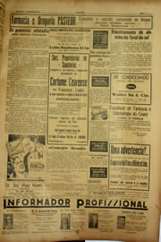 Página do jornal Unitário de fevereiro de 1940