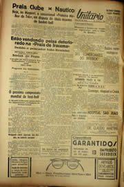 Página do jornal Unitário de fevereiro de 1940