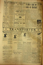 Página do jornal Unitário de fevereiro de 1940