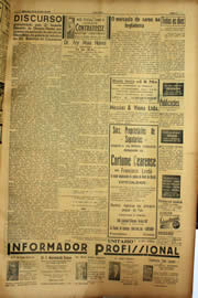 Página do jornal Unitário de fevereiro de 1940