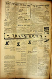 Página do jornal Unitário de fevereiro de 1940