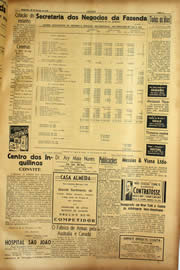 Página do jornal Unitário de fevereiro de 1940