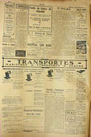 Página do jornal Unitário de fevereiro de 1940
