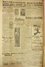 Página do jornal Unitário de fevereiro de 1940