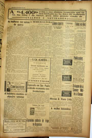 Página do jornal Unitário de fevereiro de 1940