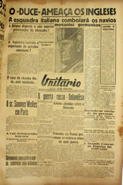 Página do jornal Unitário de março de 1940