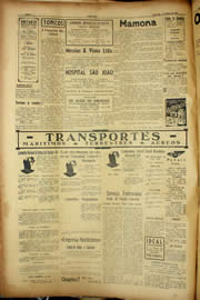 Página do jornal Unitário de março de 1940