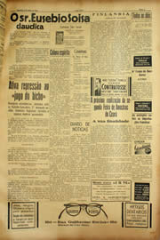 Página do jornal Unitário de março de 1940