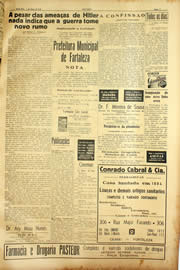 Página do jornal Unitário de março de 1940