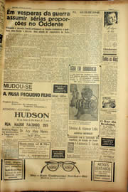 Página do jornal Unitário de março de 1940