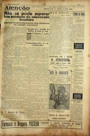 Página do jornal Unitário de março de 1940