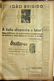 Página do jornal Unitário de abril de 1940